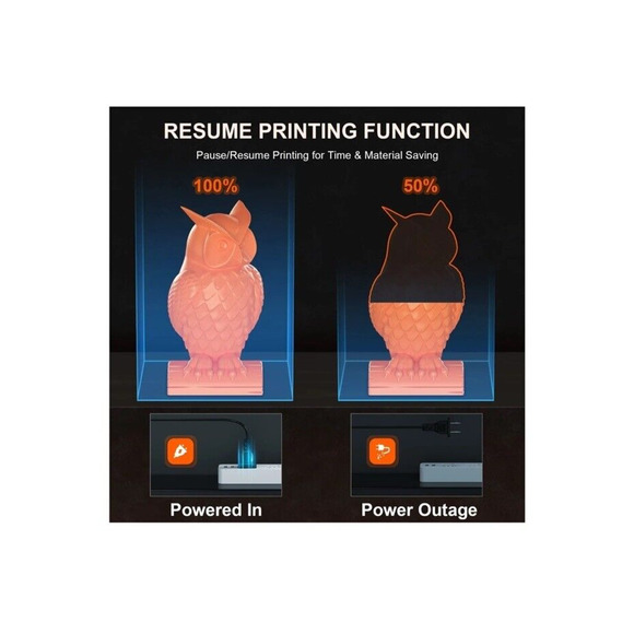 WEEFUN Tina2S 3D Printer, Fully Assembled WiFi Cloud Printing Auto Bed Leveli... - Picture 7 of 7